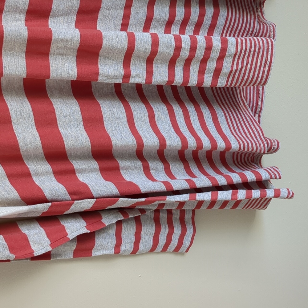 Medium Puella Striped Long Sleeve Darcy Swing Tunic Red & Tan Anthropologie - Picture 9 of 15